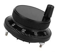 ComfyHarbor 5 V pour codeur d'impulsion de volant CNC, roue électronique en alliage d'aluminium de 60 mm avec connexion à 6 bornes, 0-20 kHz pour réponse pour les machines de fraisage de tour CNC