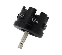 ComfyHarbor Adaptateur hexagonal pour perceuses électriques, extracteur d'écrous à tige filetée rapide pour tiges de 6,35 mm, 9,5 mm, 1,27 cm, outil d'installation haute vitesse en alliage d'aluminium