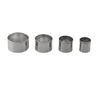 ComfyHarbor Anneau à gâteau rond en acier inoxydable pour pâtisserie, mousse, tarte, pâtisserie, superposition et façonnage de dessert, pour nettoyer, construction pour projets de cuisine