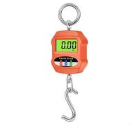 ComfyHarbor Balance électronique portable à suspendre avec écran LCD et crochet en acier inoxydable, pour entrepôt industriel, ferme, pêche, logistique (orange) 300 kg