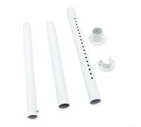 ComfyHarbor Barre télescopique extensible de 43,2 à 71,1 cm, cintre en fer robuste noir pour accrocher vêtements, placard, buanderie ou séparateur de pièce avec pour faciliter la tâche (blanc)