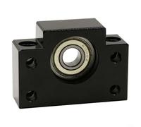 ComfyHarbor BK40 BF40 Ensemble de support d'extrémité de vis à billes, siège de roulement haute rigidité, pour pièces de machines-outils CNC SFU1605, rail flottant fixe en acier noirci