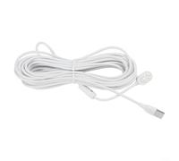 ComfyHarbor Câble de charge pour Ultra 2, Pro 5S 2K, Pro 3, Go2, IP65 - Résistant aux intempéries - Fil extérieur TPE 20 AWG pour caméras de sécurité, blanc (7,6 m)