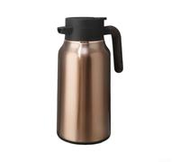 ComfyHarbor Carafe à café isotherme | Distributeur de thé en acier inoxydable 304 à double paroi, distributeur de thé en acier inoxydable de grande capacité (doré)