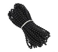 ComfyHarbor Chaîne de store enrouleur de 10 m avec 10 paires de connecteurs, câble d'embrayage en plastique noir à perles serties pour stores romains verticaux, pour installation facile des pièces de