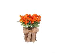 ComfyHarbor Couronne de tournesols artificiels avec panier en rotin, guirlande de fleurs artificielles d'automne, pour porte d'entrée, décoration d'intérieur rustique, chrysanthème blanc ou orange