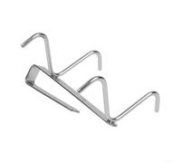 ComfyHarbor Crochets en acier inoxydable à suspendre sous l'armoire, support de tasse à café pour le rangement de la cuisine, support de ceinture de cravate de placard (15,3 cm)