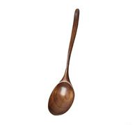 ComfyHarbor Cuillère à long manche en bois dur, pour cuisiner, mélanger des casseroles profondes, servir des soupes et des ragoûts, ustensile de cuisine en bois naturel, avec bol large et poignée