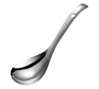 ComfyHarbor Cuillère à riz, louche de service en acier inoxydable 304, avec long manche, bol profond poli miroir, pour soupe, cuisine et salle à manger