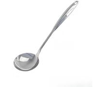 ComfyHarbor Ensemble cuillère de cuisine et spatule en acier inoxydable, ustensiles de cuisine résistants à la chaleur, avec long manche ergonomique, pour remuer en toute sécurité, tête de pelle