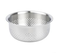 ComfyHarbor Ensemble passoire en acier inoxydable, avec trous de drainage de 2 mm, design profond, pour filtrer efficacement le riz, les pâtes, les fruits, les légumes, passe au lave-vaisselle, bol de