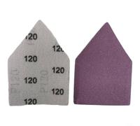 ComfyHarbor Feuilles abrasives triangulaires pour ponceuse de détail, 92 x 65 mm et papier abrasif, avec assortiment de grains 80-240, pour le travail du bois, le métal, la restauration de meubles et