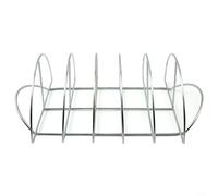 ComfyHarbor Grille de barbecue demi-cercle en acier inoxydable résistant à la chaleur, pour une cuisson uniforme de la viande, des fruits de mer, des légumes, des brochettes sur la terrasse, le balcon