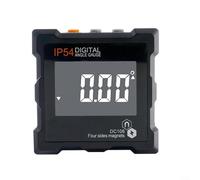 ComfyHarbor Inclinomètre numérique haute précision 0,1° avec indice d'étanchéité IP54 et écran LCD rétroéclairé, pour la construction, l'installation mécanique et les tâches d'arpentage (noir)