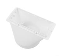 ComfyHarbor Interface de conduit d'échappement pour tuyau de climatiseur portable, connecteur en polypropylène pour plaque de kit de battant, interface plate 150 mm/130 mm et tête ronde (interface