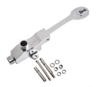 ComfyHarbor Interrupteur de robinet de cuisine à pied, contrôleur à pédale d'eau froide en alliage de zinc pour hôpital, école, bureau, toilettes publiques, sortie d'entrée de 1,27 cm, argenté