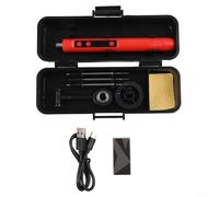 ComfyHarbor Kit de fer à souder sans fil, rechargeable par USB avec écran LCD, température réglable de 180 °C à 450 °C, 3 embouts, fil à souder et pâte, outil de soudage portable pour réparation