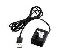 ComfyHarbor Kit fontaine USB 5 V eau submersible silencieuse CC pour mini bain d'oiseaux, aquarium, petit étang, fontaine, intérieur et extérieur, noir