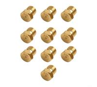 ComfyHarbor Lot de 10 buses de brûleur en laiton M6 x 0,75, kit de conversion d'injecteur de propane basse pression pour tables de cuisson à gaz, chauffe-eau et poêles d'extérieur, orifice doré de