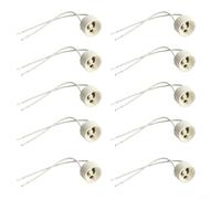 ComfyHarbor Lot de 10 supports de lampe GU10 en céramique avec câble de 150 mm pour spot encastré, ampoule halogène LED, support secteur