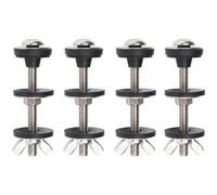 ComfyHarbor Lot de 2 rondelles plates en acier inoxydable 304 M6 pour fixation de réservoir de toilettes, kit de joints étanches avec boulons, matériel de salle de bain/lot de 2 (1 lot de 4)