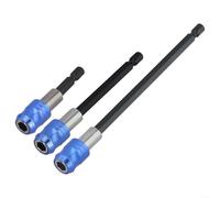 ComfyHarbor Lot de 3 barres d'extension de foret à dégagement rapide, adaptateur de tournevis magnétique à tige hexagonale de 6,35 mm, pour perceuse électrique, tournevis pneumatique, acier tungstène