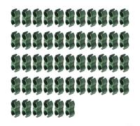 ComfyHarbor Lot de 50 connecteurs rotatifs en rotin pour support de plantes en polypropylène pour boucles de film de serre de 16 mm, connecteurs de cage à fruits (paire avec tube de 16 mm)
