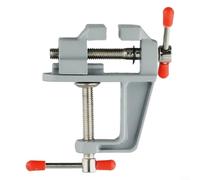 ComfyHarbor Mini étau de table, corps en fonte d'aluminium avec vis en acier, ouverture de mâchoire de 23 mm, pince compacte pour travail du bois, bijoux, loisirs, électronique, modélisme, noir