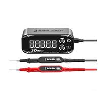 ComfyHarbor Multimètre numérique 3.0 3D, pour test de jonction PN de résistance, capacité de tension, affichage triple, batterie 2000 mAh, corps en alliage d'aluminium, arrêt automatique, pour