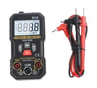 ComfyHarbor Multimètre numérique, 6000 points, ampèremètre, voltmètre, pour test de capacité, détection NCV, avec écran LCD rétroéclairé et lampe de poche, pour diagnostic électrique (noir)