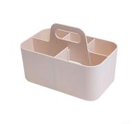 ComfyHarbor Panier portable avec poignées, rangement de salle de bain pliable avec séparateur amovible, sac fourre-tout en polypropylène à drainage rapide pour dortoir, gym, camping, voyage, blanc