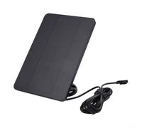 ComfyHarbor Panneau solaire monocristallin 4 W 5 V avec câble de 3 m pour caméras projecteur Pro 4/Ultra 2/Pro 3/Pro 5S, pour caméra de sécurité extérieure, alimentation pour chargeur, blanc (noir)