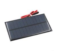 ComfyHarbor Panneau solaire polycristallin 6 V 1 W, module en résine époxy haute efficacité avec câble de 30 cm pour projets scientifiques de bricolage, résistant au vent et à la neige pour