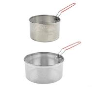 ComfyHarbor Passoire à pâtes en acier inoxydable, pour faire bouillir des nouilles, ramen, pho, légumes, petits pains, œufs, compatible avec casseroles de 2 l et 3 litres, passe au lave-vaisselle