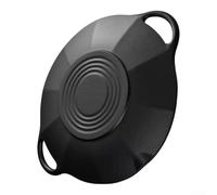 ComfyHarbor Plaque de barbecue en fonte 30 cm (30 cm) | Finition pré-enduite, empêche les aliments de coller, facile à nettoyer, améliore la saveur, compatible avec le gaz et