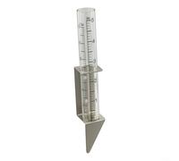 ComfyHarbor Pluviomètre de jardin en verre avec support en métal - Compteur de précipitation pour décoration de pelouse et entretien des plantes