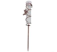 ComfyHarbor Pluviomètre en verre avec motif colibri pour jardin, pelouse, compteur flottant transparent, station météo extérieure 15 cm