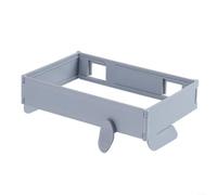 ComfyHarbor Porte-sac poubelle pliable blanc | Poubelle murale avec grande ouverture, porte d'armoire, poubelle en plastique peu encombrante, salle de bain sous table