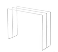 ComfyHarbor Porte-serviettes à suspendre sur porte, design triangulaire en fer pour salle de bain ou cuisine, porte S largeur inférieure à 2,5 cm, cintre stable peu encombrant pour serviettes (blanc)