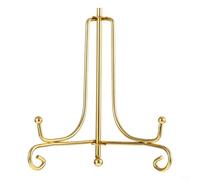 ComfyHarbor Présentoir rond en fer pour gâteau à thé, pour cadre photo, dessert, pâtisserie, cupcakes, décoration de fête de cuisine, base de support robuste à suspendre (3 dorés)