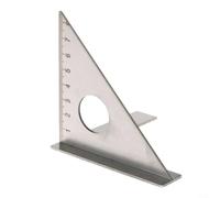 ComfyHarbor Règle carrée triangulaire en acier inoxydable Outil multiscribe à 45 degrés pour une disposition précise du travail du bois, mesure 3D dans les directions X/Y/Z, équerre de chevalet pour