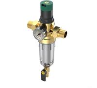 ComfyHarbor Régulateur de pression d'eau, avec manomètre, filtre à sédiments rotatif réutilisable, maille en acier inoxydable 316, réglage de 0,1 à 0,8 MPa, pour tuyau de 1/2 3/4 1", usage industriel