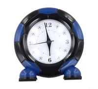 ComfyHarbor Réveil de bureau à quartz silencieux sans tic-tac, fonctionne avec piles, minuterie de chevet sur le thème du sport pour enfants, garçons et filles, décoration de chambre (bleu)
