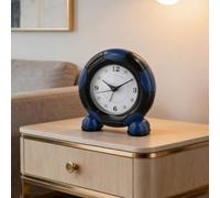 ComfyHarbor Réveil de bureau à quartz silencieux sans tic-tac, fonctionne avec piles, minuterie de chevet sur le thème du sport pour enfants, garçons et filles, décoration de chambre (blanc)