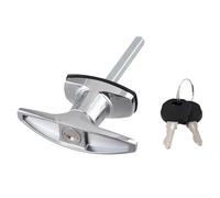 ComfyHarbor Serrure en T en alliage de zinc pour bouchon de camion, coque de camping-car, mécanisme de verrouillage de porte de garage résistant aux intempéries avec installation simple par boulon