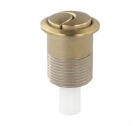 ComfyHarbor Skipper 45 Double bouton de chasse d'eau pour réservoir de toilettes Siamp Doré Bouton poussoir rond Pièce de rechange pour réservoir de salle de bain Contrôle de l'économie d'eau