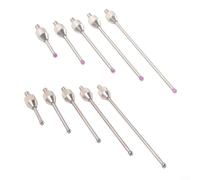 ComfyHarbor Sonde à tête en acier carbure M2,5, pour indicateur de cadran, stylet tactile CMM 2 mm, boule rouge 10 mm/20 mm/30 mm, outil de mesure pour inspection du travail des métaux (boule rouge 40