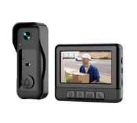 ComfyHarbor Sonnette vidéo sans fil avec écran HD de 4,3", interphone vocal bidirectionnel, caméra grand angle de 130 ° avec nuit, compatible Bluetooth 2,4 G