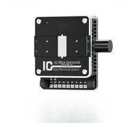 ComfyHarbor Station de retrait de copeaux IC avec pince télescopique, plaque chauffante réglable 160-250 °C pour détartrage de soudure sûr, outil de réparation compact 18 x 21 mm