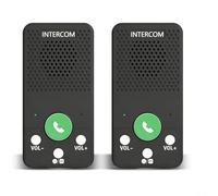 ComfyHarbor Système d'interphone sans fil pour personnes âgées, téléavertisseur vocal bidirectionnel longue portée avec 8 niveaux de volume, 4 sonneries, batterie faible, appareil de bureau